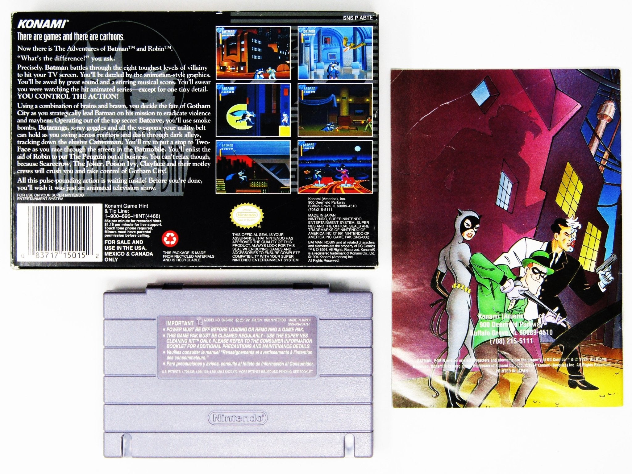 Adventures Of Batman And Robin (Super Nintendo / SNES) - RetroMTL