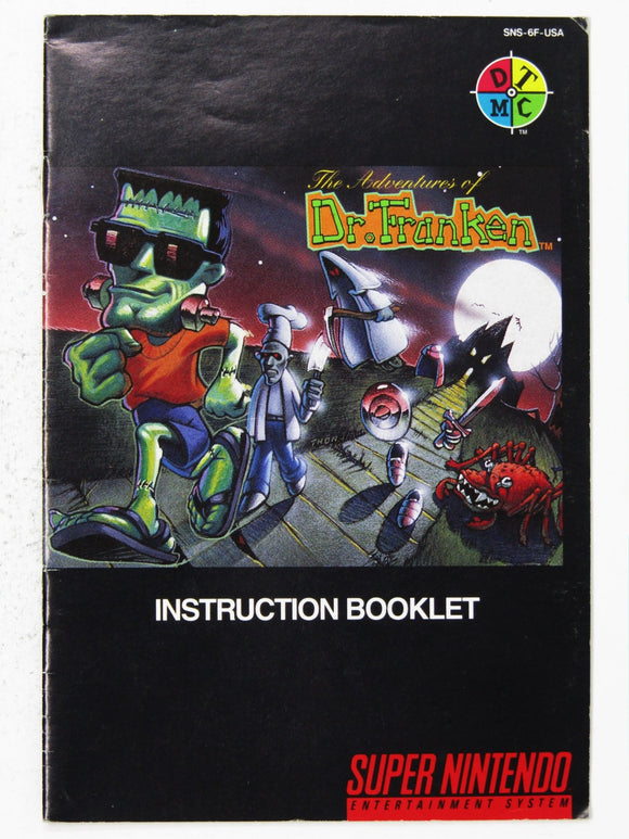 Adventures Of Dr. Franken [Manual] (Super Nintendo / SNES) - RetroMTL
