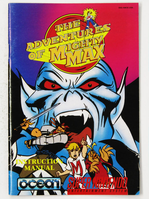 Adventures Of Mighty Max [Manual] (Super Nintendo / SNES) - RetroMTL