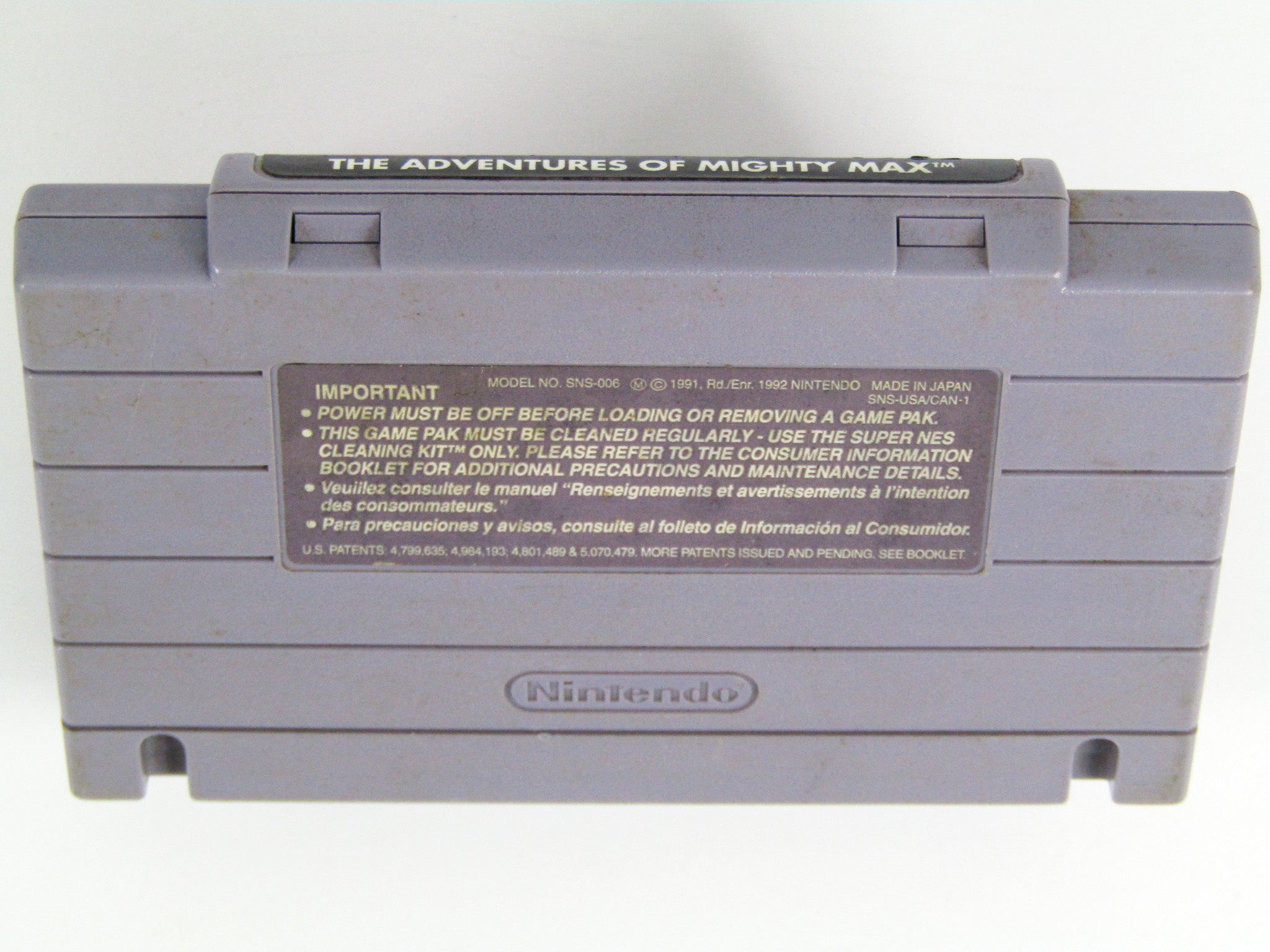 Adventures Of Mighty Max (Super Nintendo / SNES) - RetroMTL