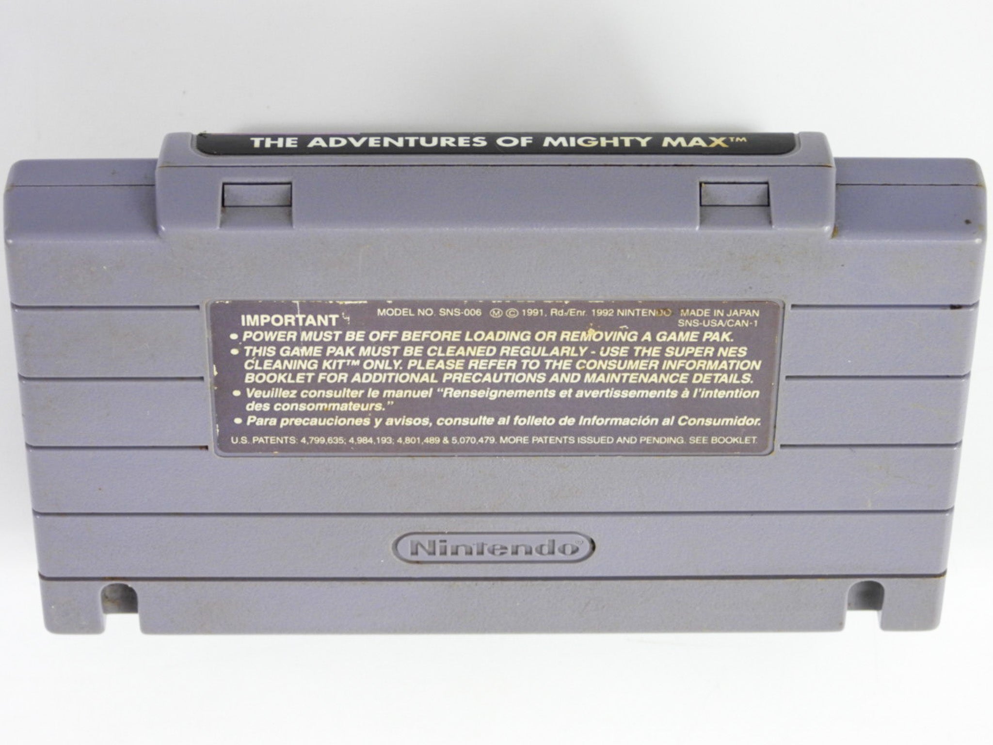 Adventures Of Mighty Max (Super Nintendo / SNES) - RetroMTL