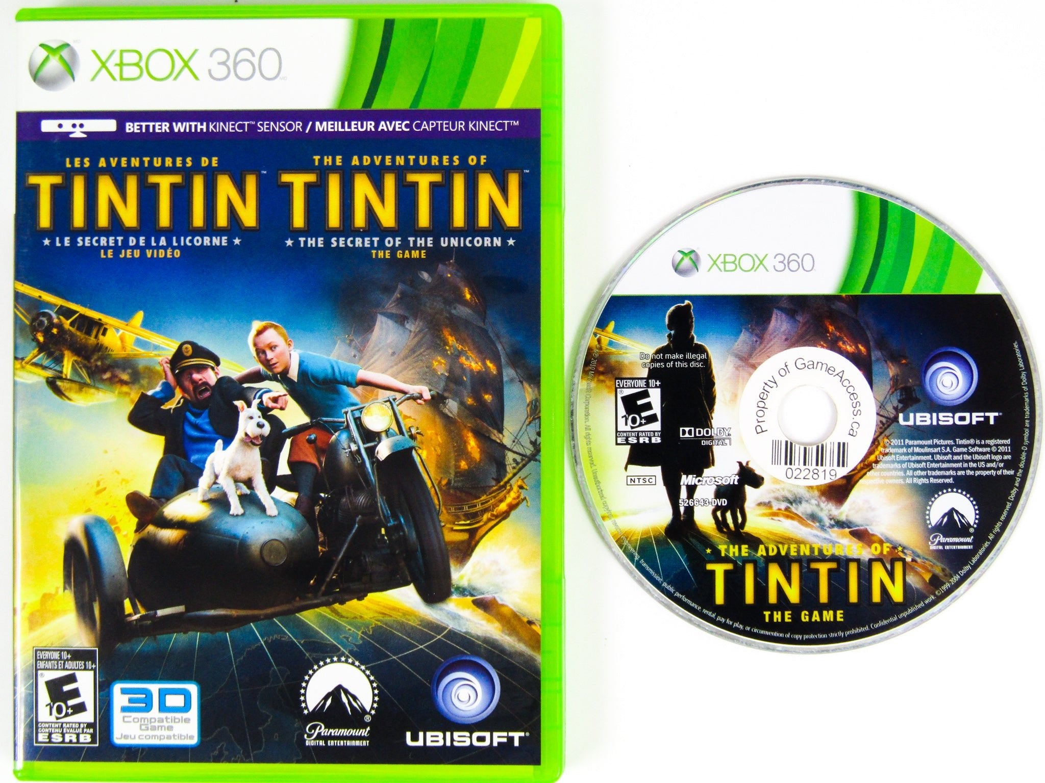 Adventures of Tintin: The Game (Xbox 360) - RetroMTL