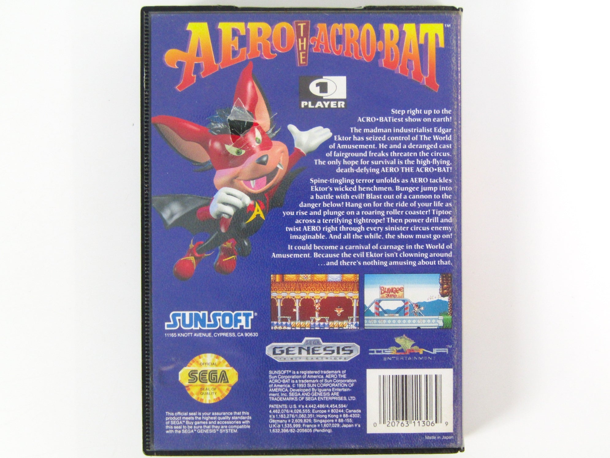 Aero the Acro-Bat (Sega Genesis) - RetroMTL