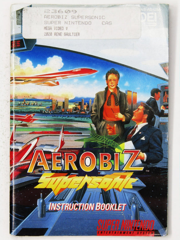 Aerobiz Supersonic [Manual] (Super Nintendo / SNES) - RetroMTL
