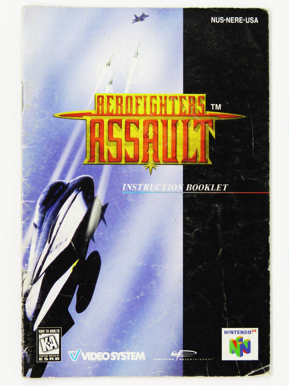 Aerofighters Assault [Manual] (Nintendo 64 / N64) - RetroMTL