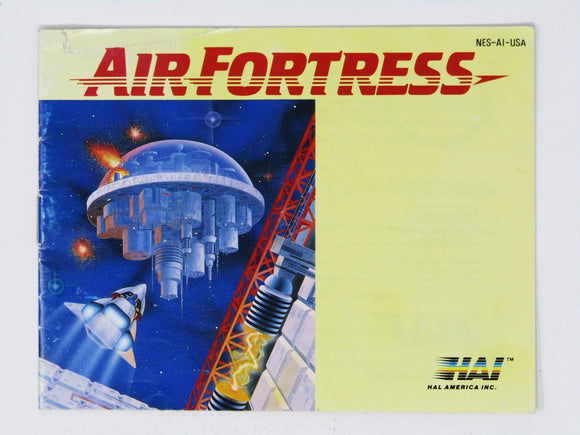 Air Fortress [Manual] (Nintendo / NES) - RetroMTL
