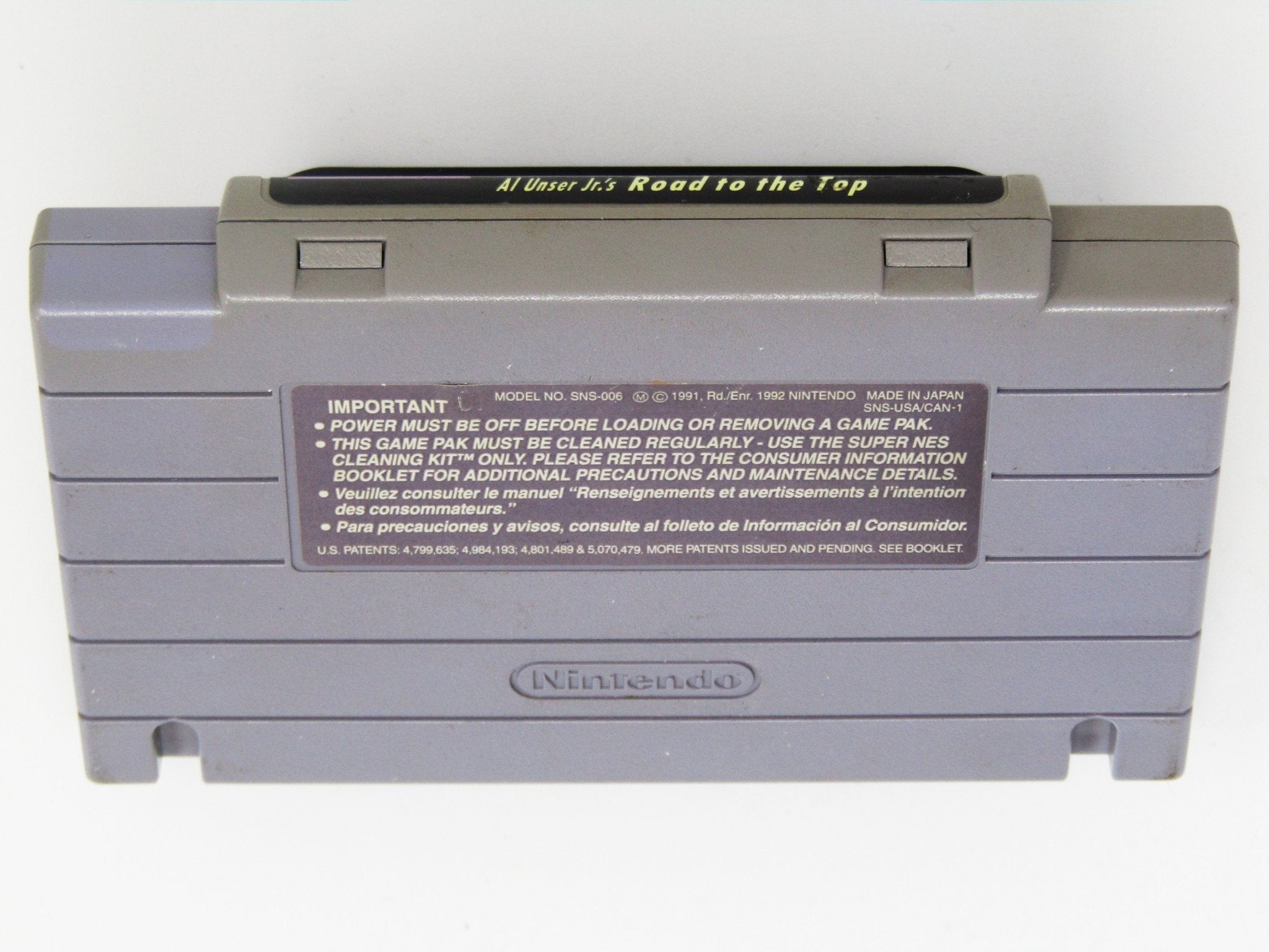 Al Unser Jr.'s Road To The Top (Super Nintendo / SNES) - RetroMTL