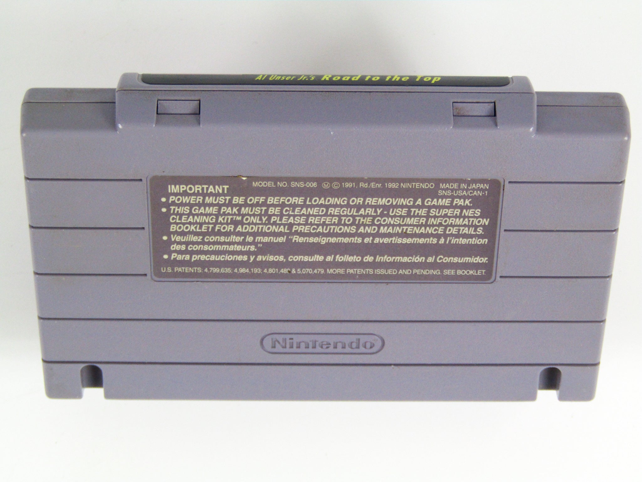 Al Unser Jr.'s Road To The Top (Super Nintendo / SNES) - RetroMTL