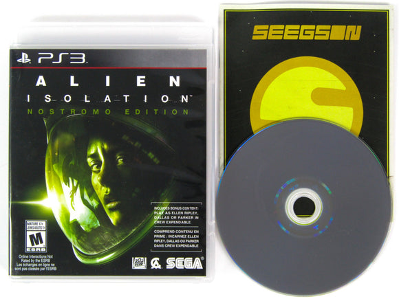 Alien: Isolation Nostromo Edition (Playstation 3 / PS3) - RetroMTL