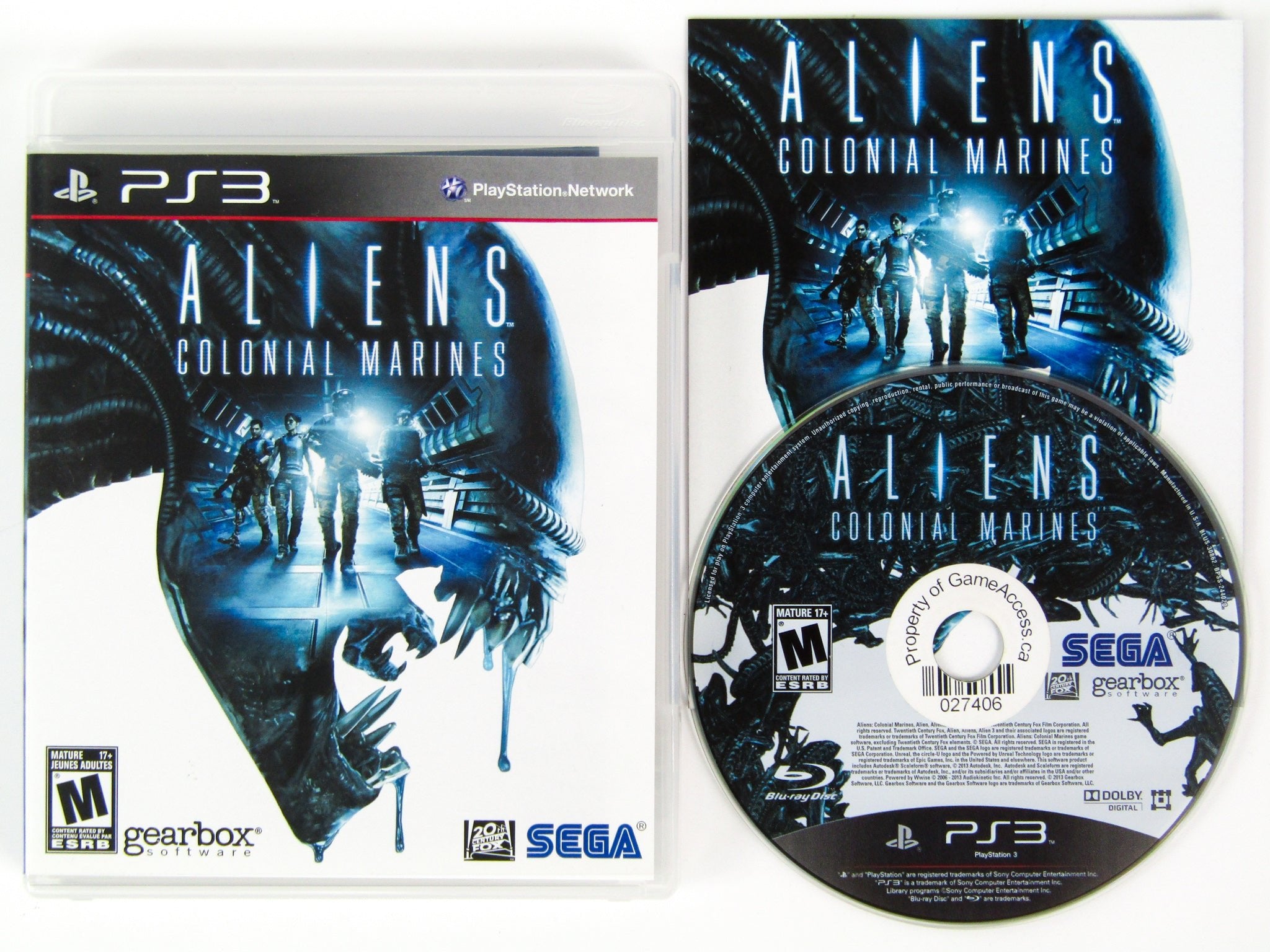 Aliens Colonial Marines (Playstation 3 / PS3) - RetroMTL