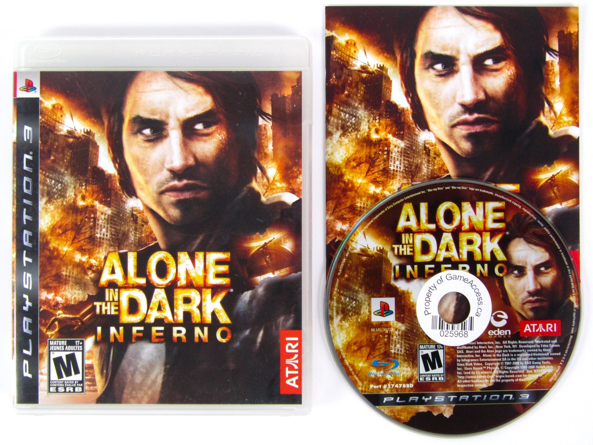 Alone in the Dark Inferno (Playstation 3 / PS3) - RetroMTL