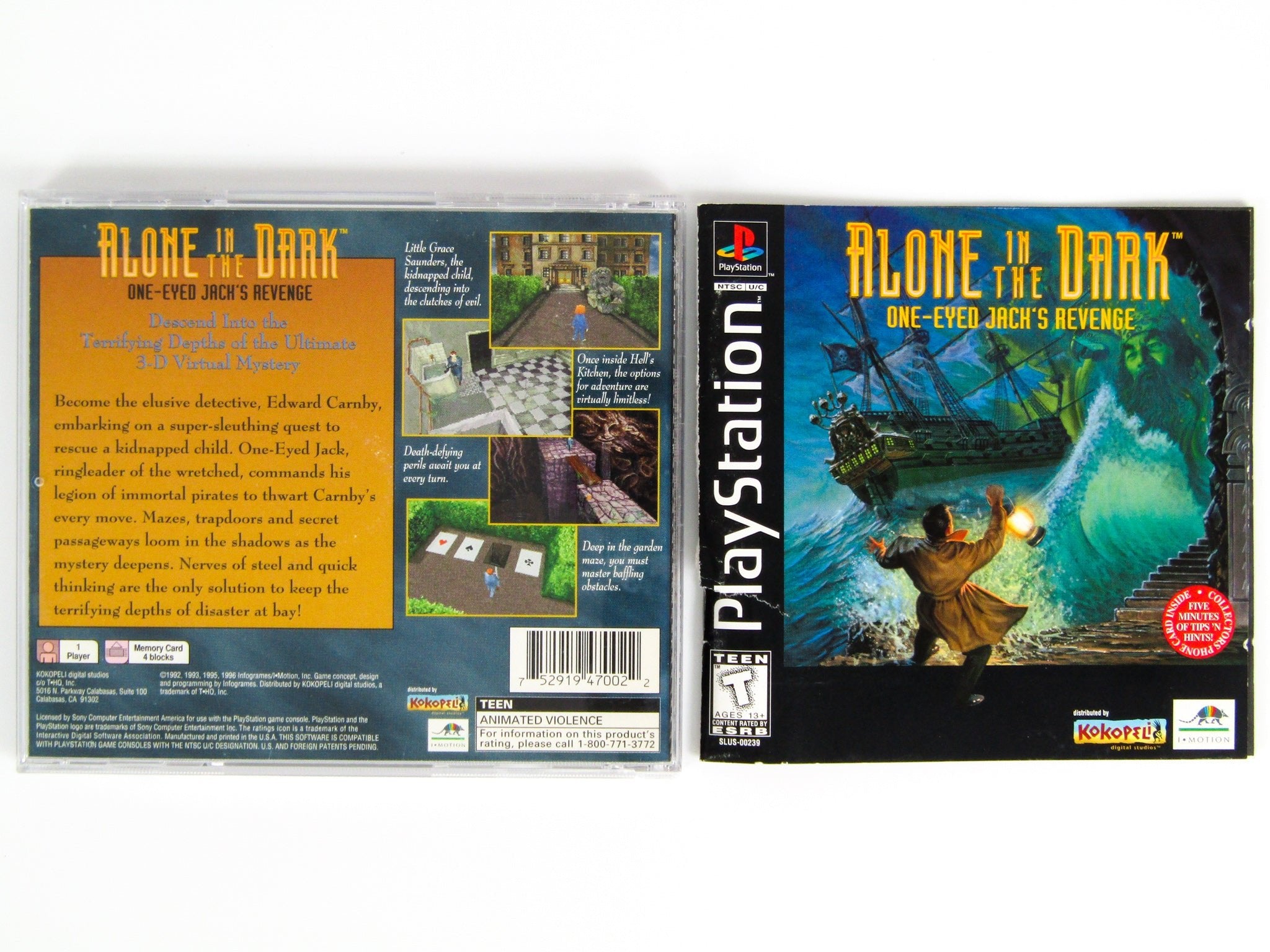 Alone In The Dark One Eyed Jack's Revenge (Playstation / PS1) - RetroMTL