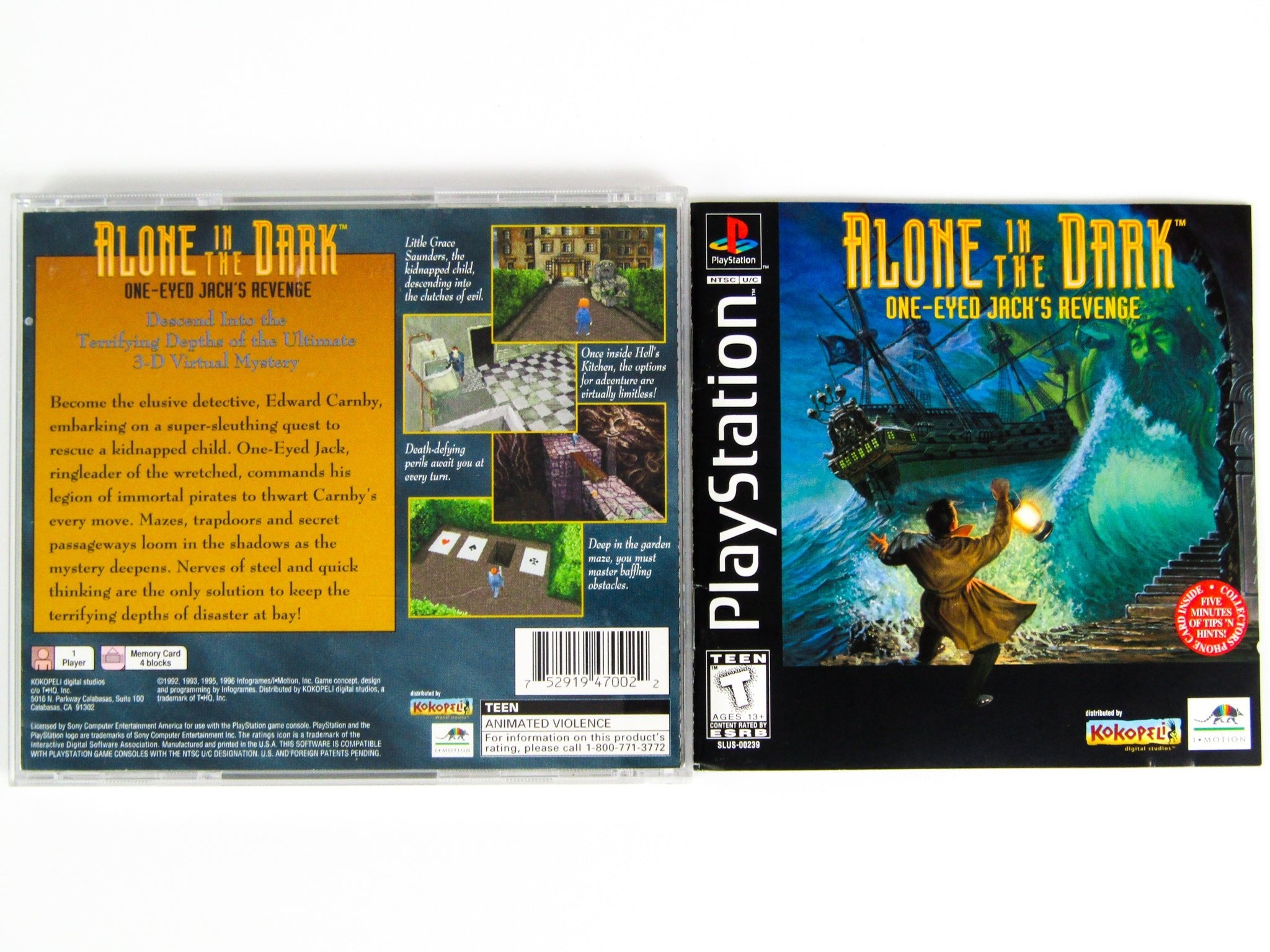 Alone In The Dark One Eyed Jack's Revenge (Playstation / PS1) - RetroMTL