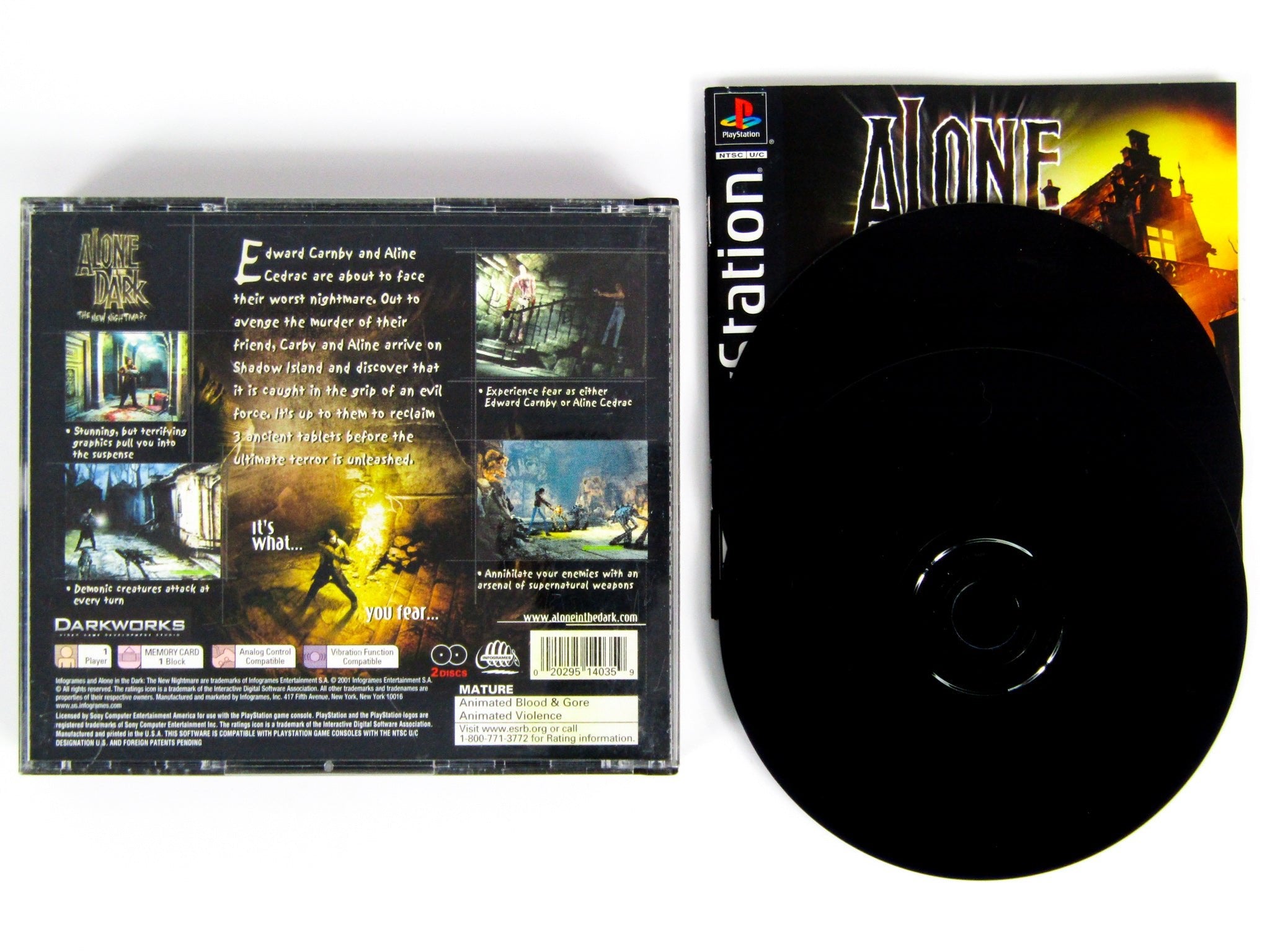 Alone In The Dark The New Nightmare (Playstation / PS1) - RetroMTL