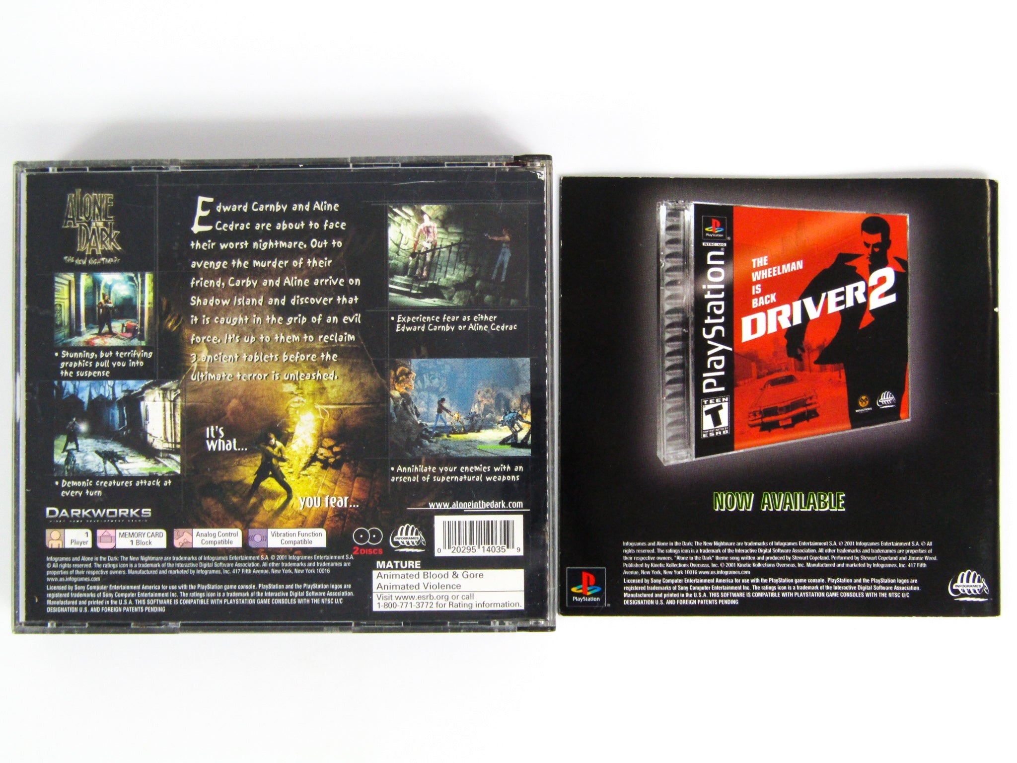 Alone In The Dark The New Nightmare (Playstation / PS1) - RetroMTL