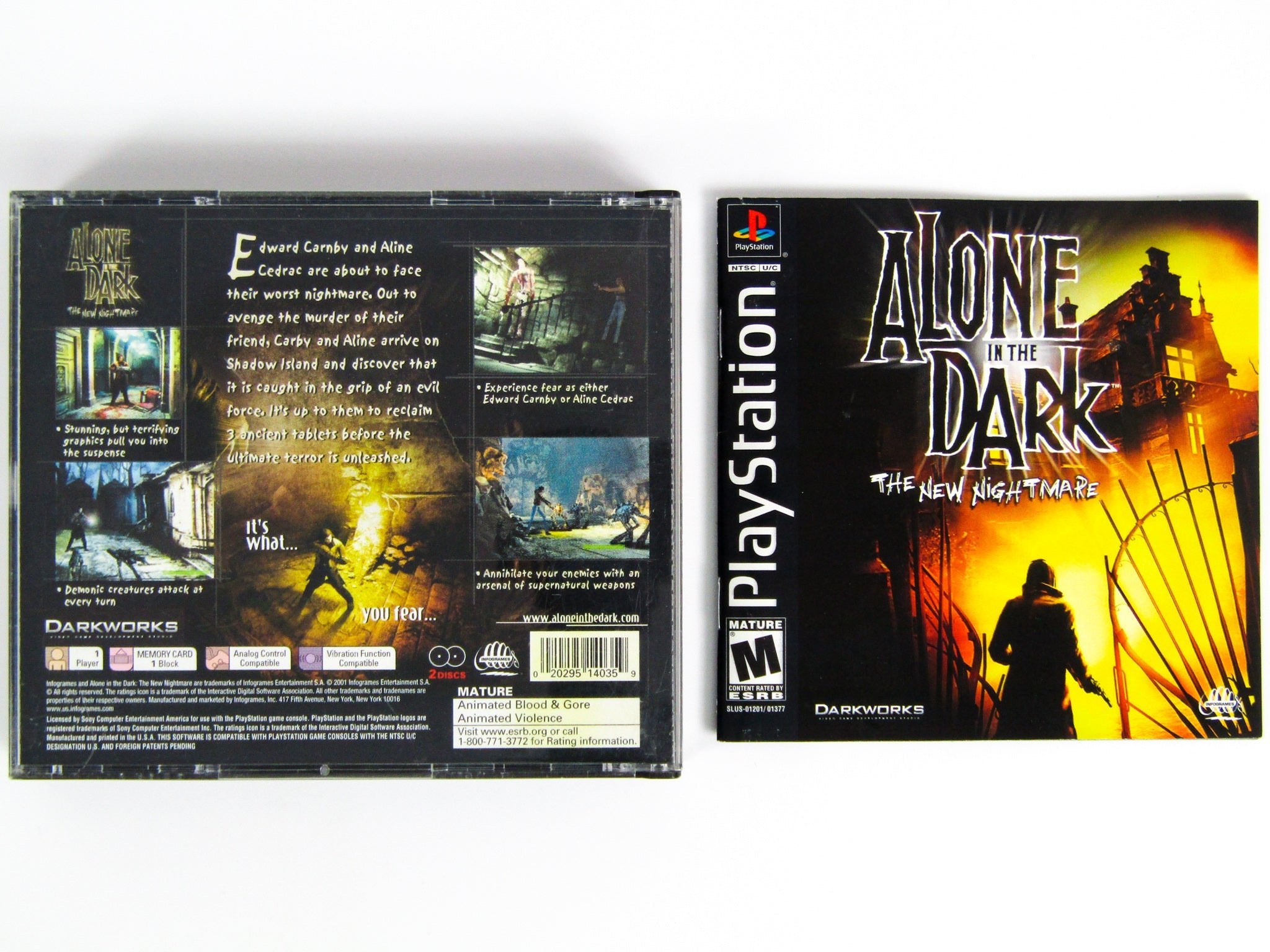 Alone In The Dark The New Nightmare (Playstation / PS1) - RetroMTL