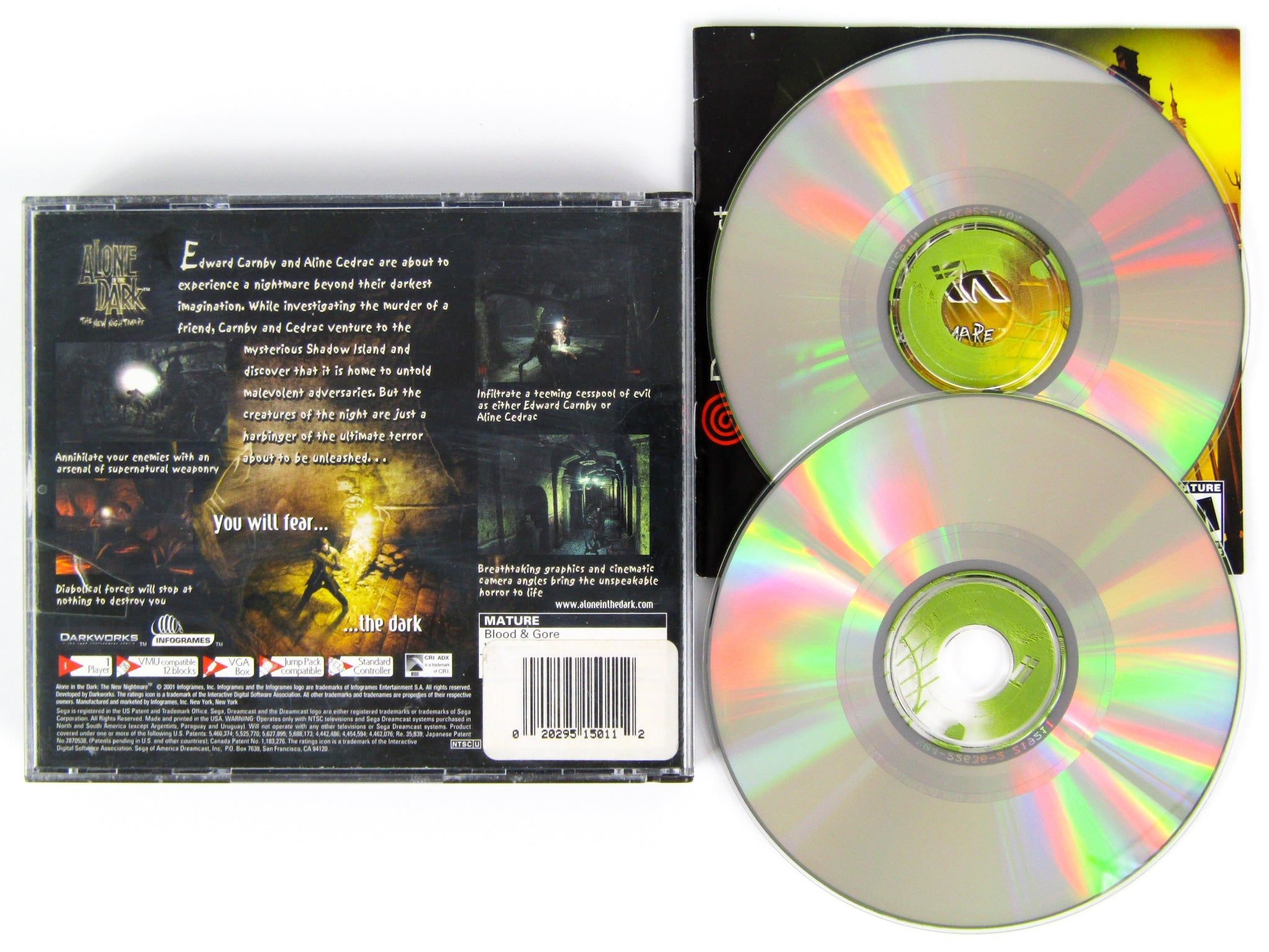 Alone In The Dark The New Nightmare (Sega Dreamcast) - RetroMTL