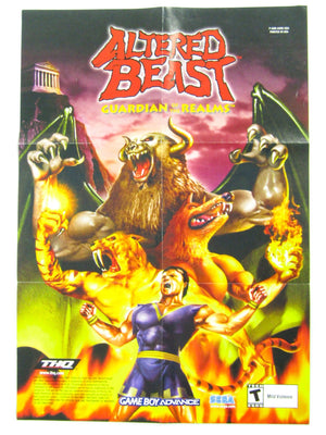 Altered Beast Guardian Of The Realms [Poster] (Game Boy Advance / GBA) - RetroMTL