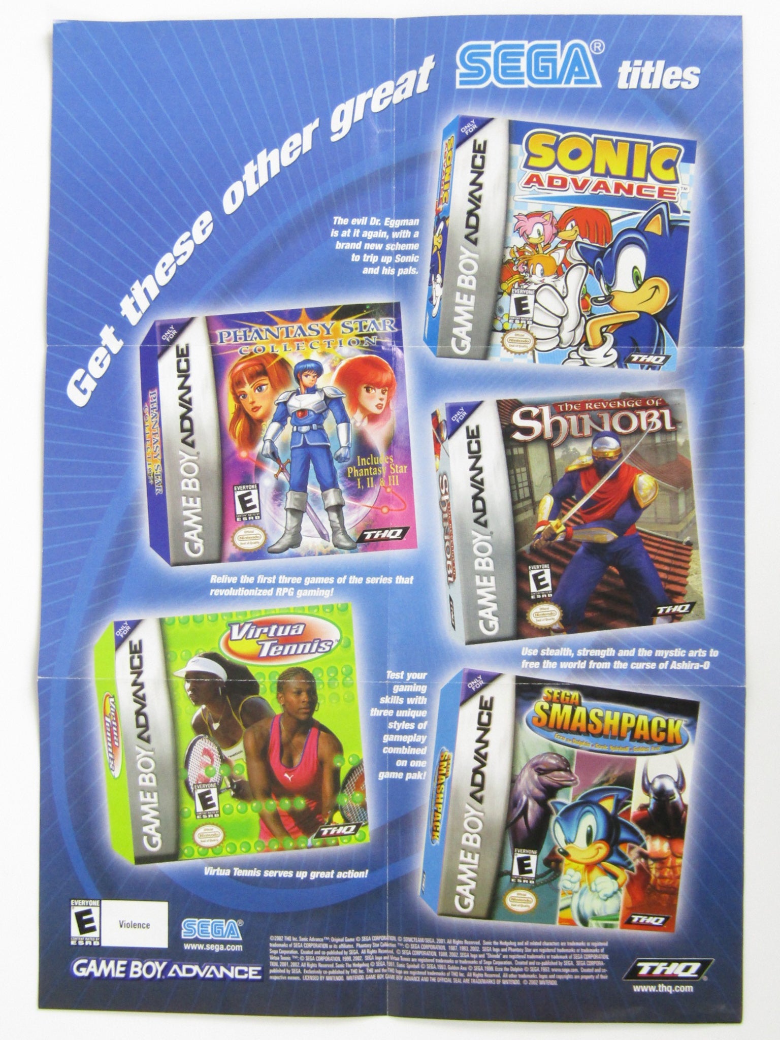 Altered Beast Guardian Of The Realms [Poster] (Game Boy Advance / GBA) - RetroMTL