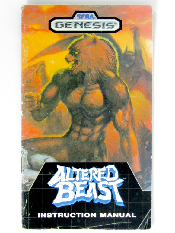 Altered Beast [Manual] (Sega Genesis) - RetroMTL