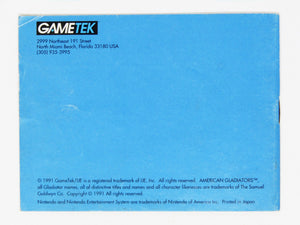 American Gladiators [Manual] (Nintendo / NES) - RetroMTL