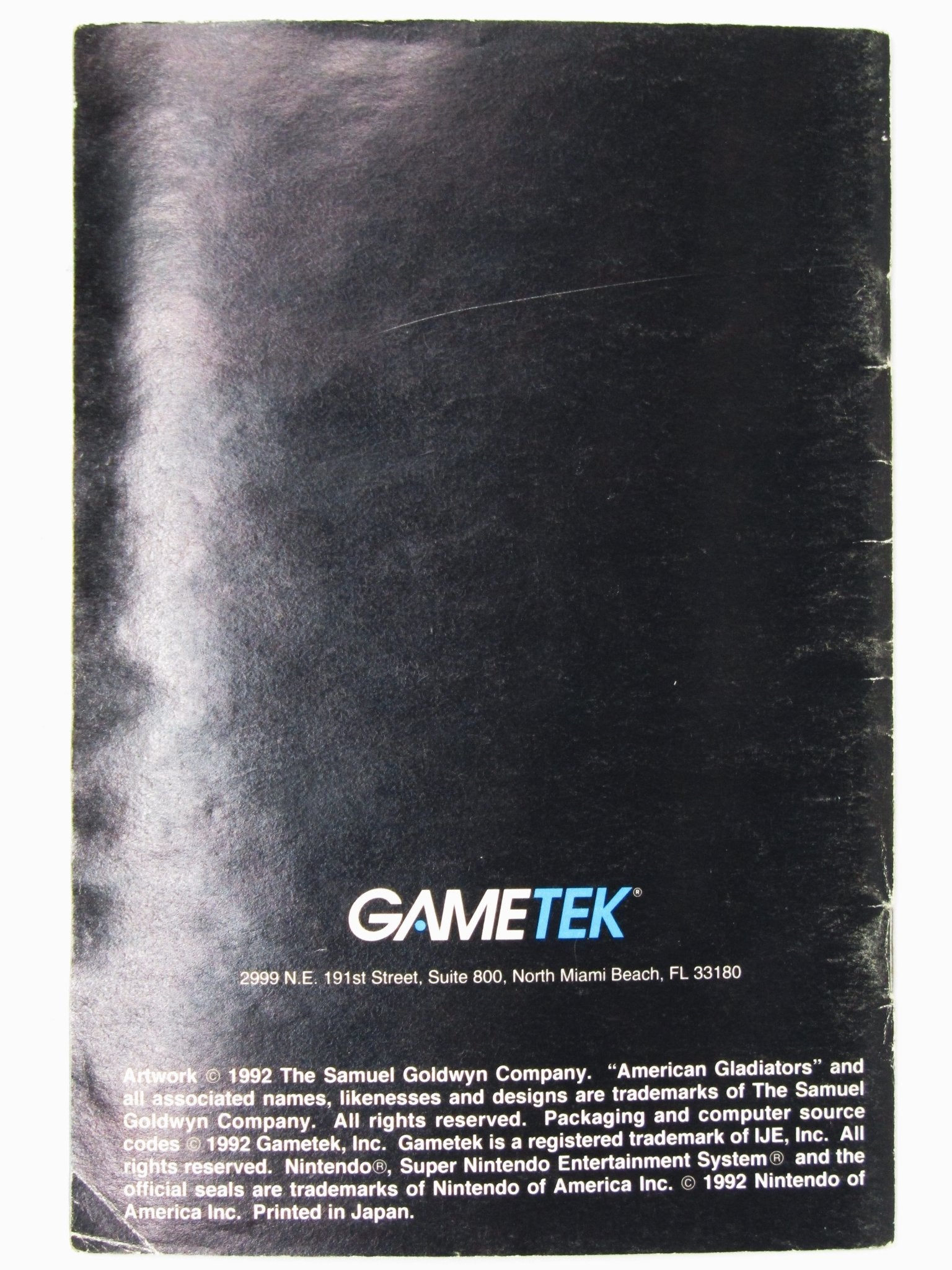 American Gladiators [Manual] (Super Nintendo / SNES) - RetroMTL