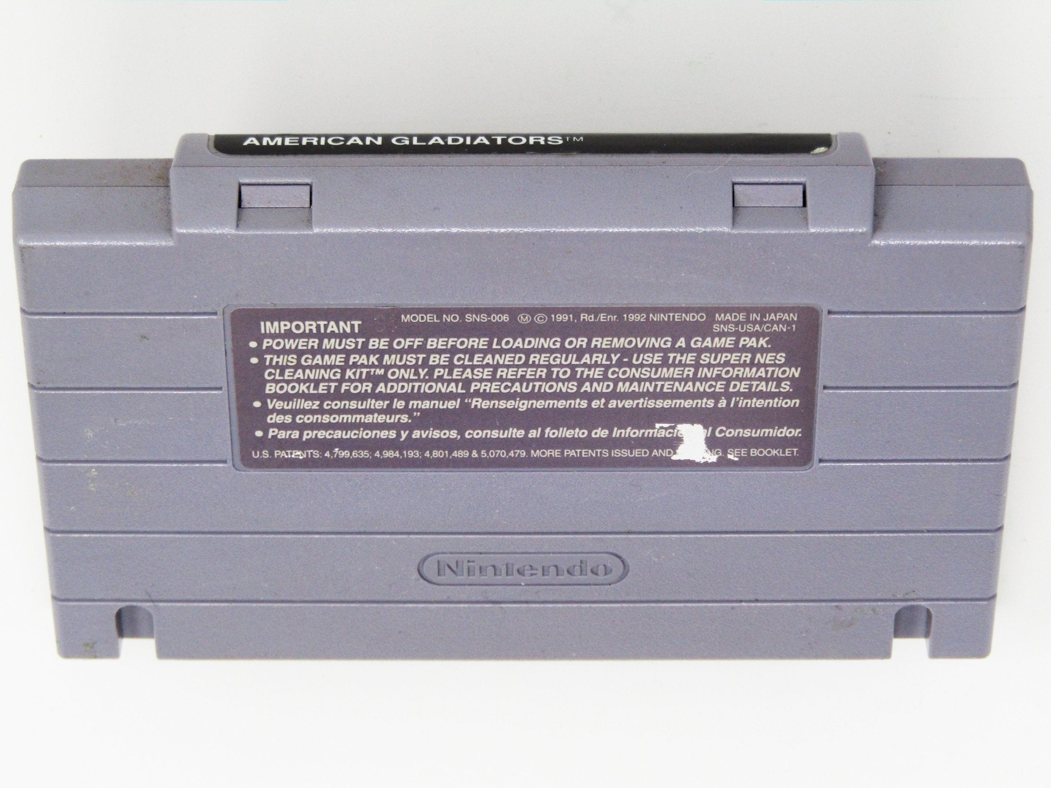 American Gladiators (Super Nintendo / SNES) - RetroMTL