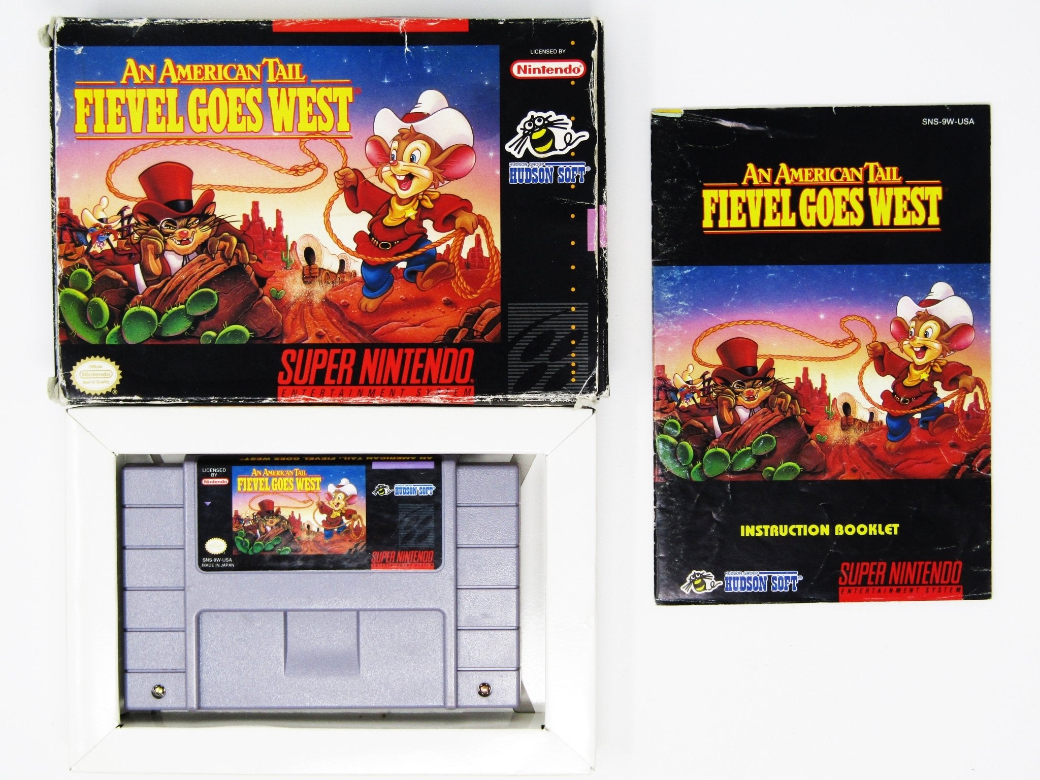 An American Tail Fievel Goes West (Super Nintendo / SNES) - RetroMTL