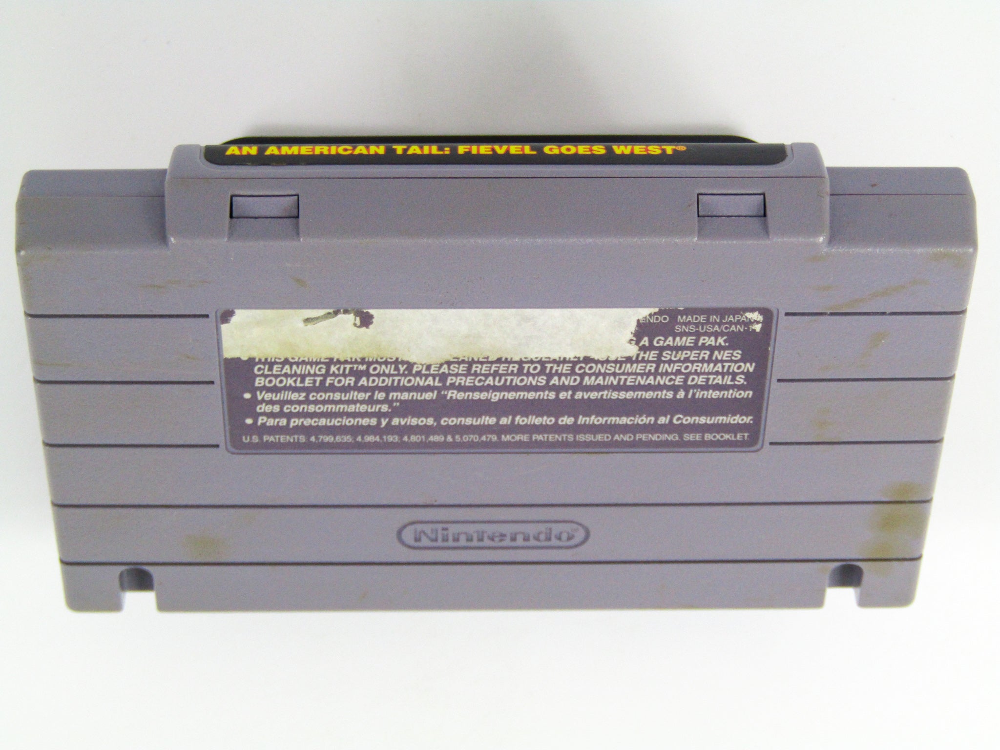 An American Tail Fievel Goes West (Super Nintendo / SNES) - RetroMTL