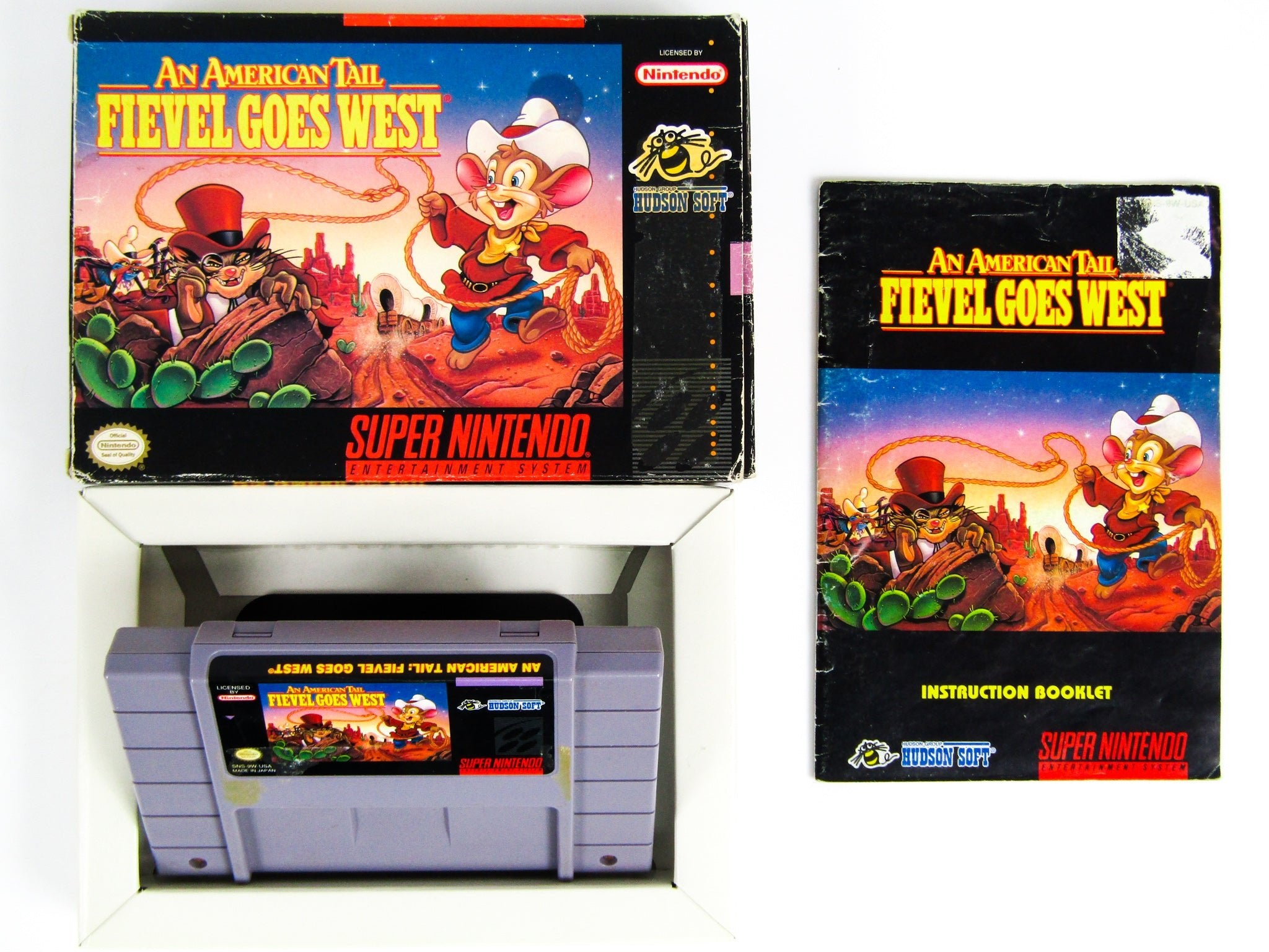 An American Tail Fievel Goes sale West for Super Nintendo