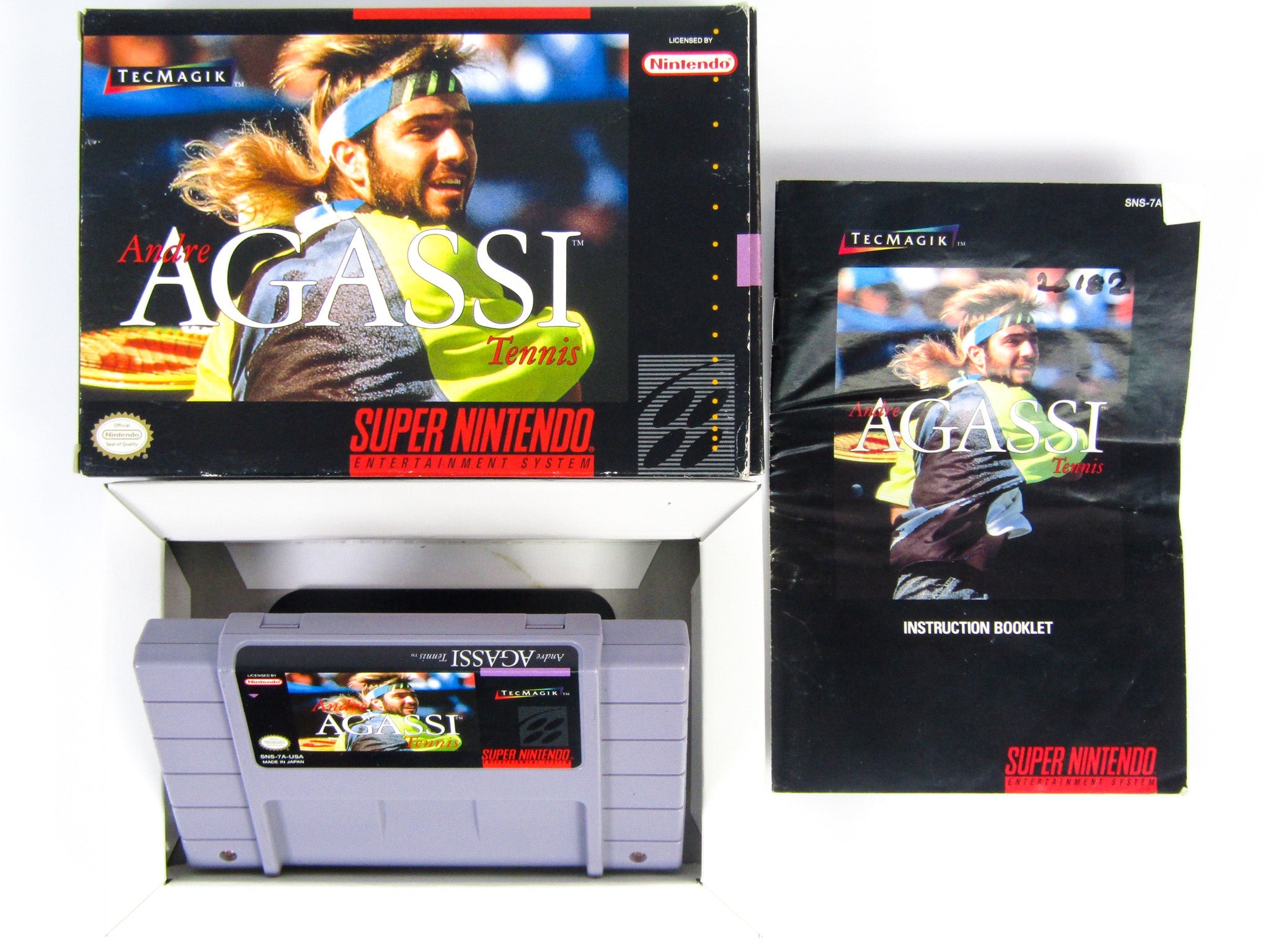 Andre Agassi Tennis Super Nintendo SNES RetroMTL andre-agassi-tennis-super-nintendo-snes-retromtl