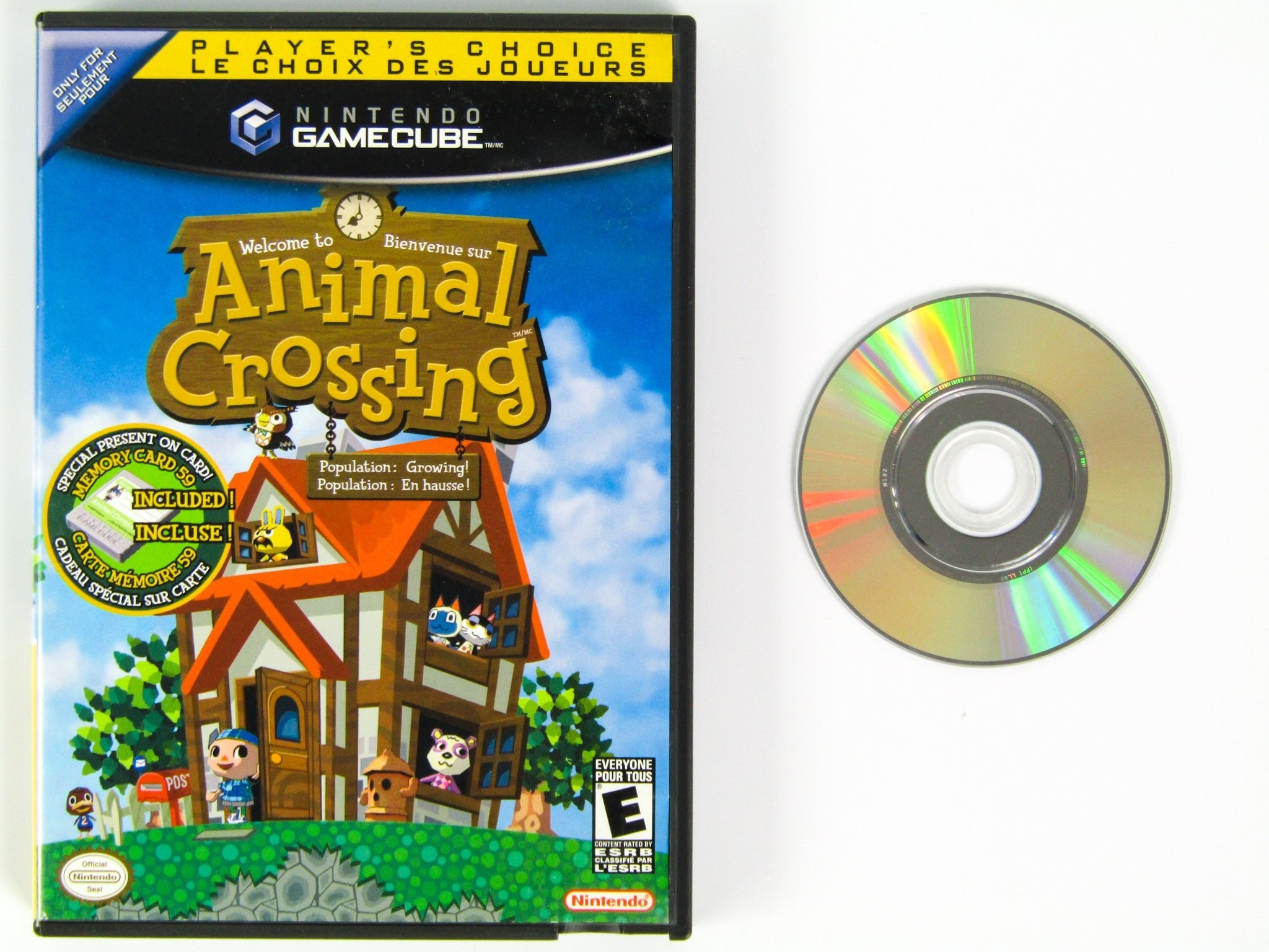 Animal outlet Crossing Player's Choice for Nintendo GameCube CIB W Memory Card 59 RARE