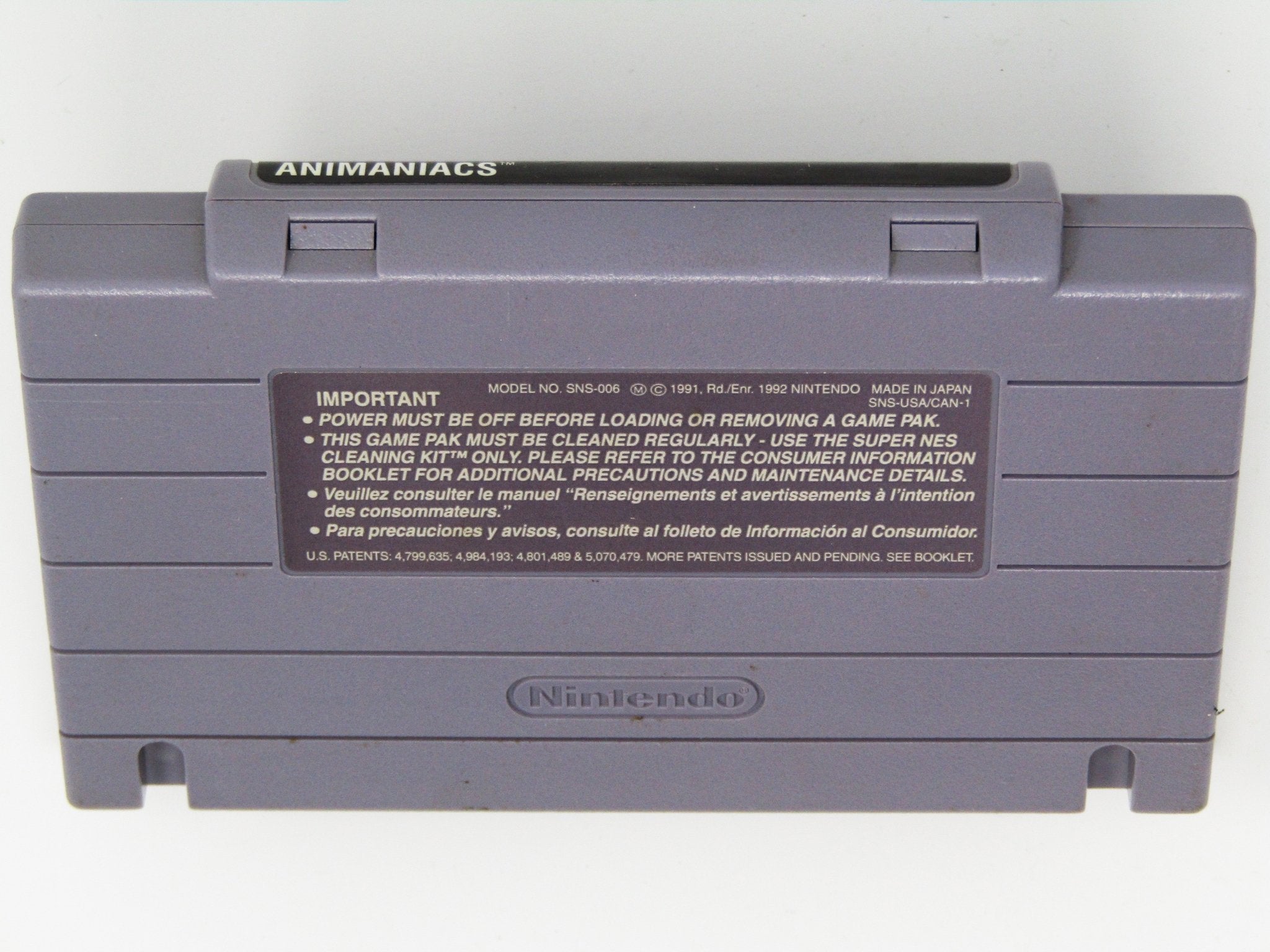 Animaniacs (Super Nintendo / SNES) - RetroMTL