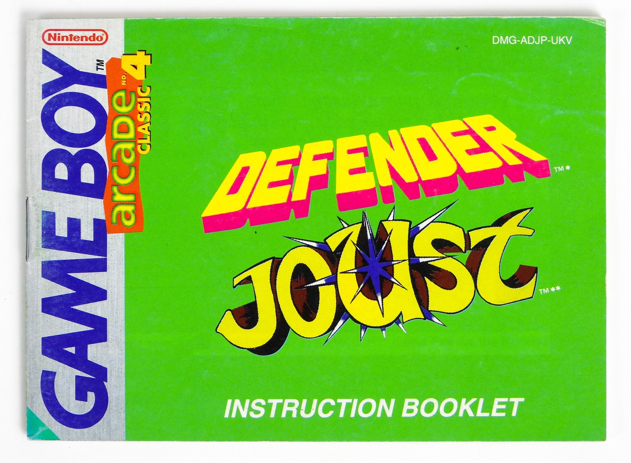 Arcade Classic 4: Defender And Joust [Manual] (Game Boy) - RetroMTL
