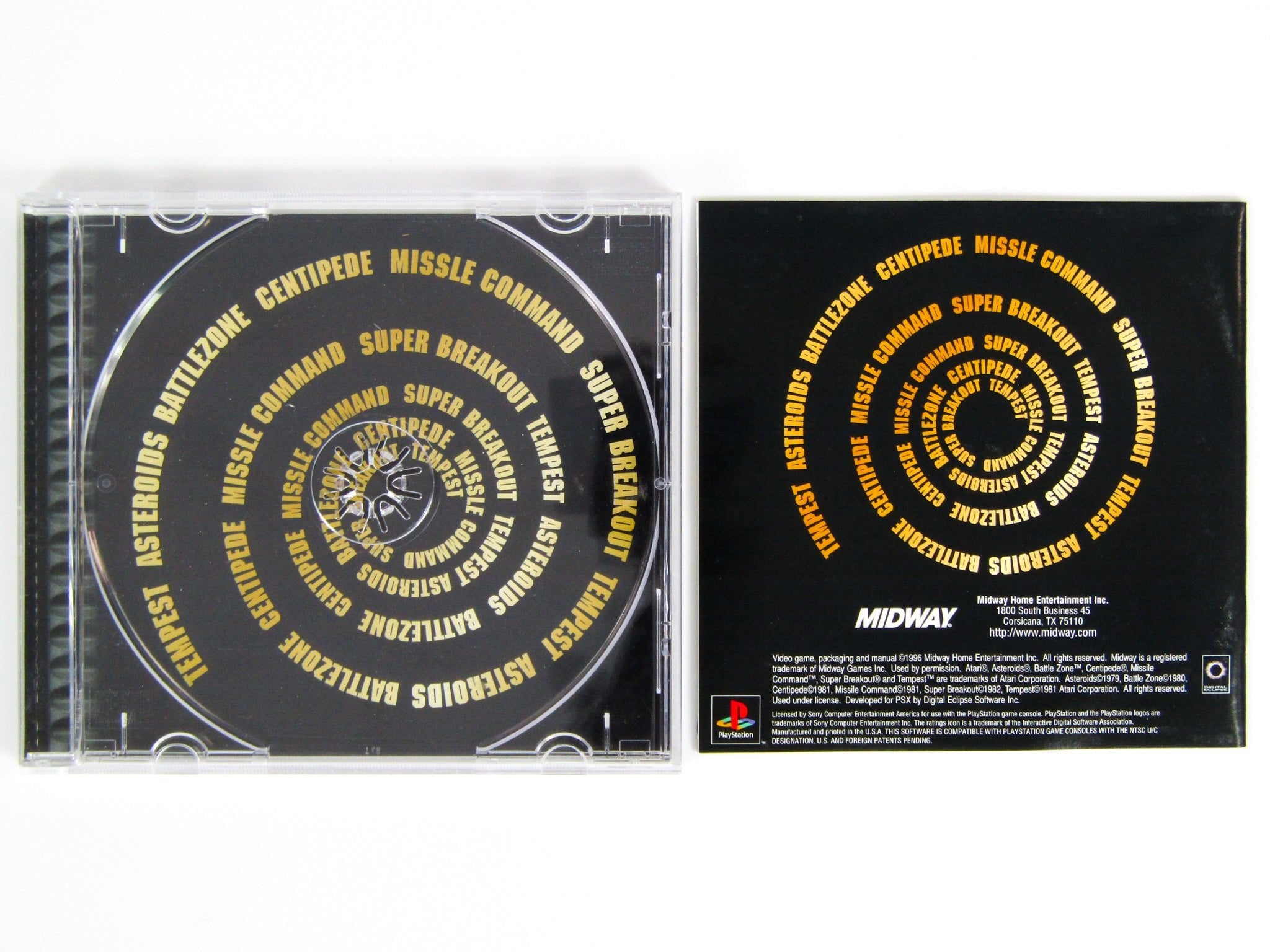 MIDWAY ARCADE'S GREATEST Hits Atari 2 - Sony Playstation 1 PS1 - Complet - PAL EUR 29,90 - FR MIDWAY ARCADE'S GREATEST Hits Atari 2 - Sony Playstation 1 PS1 - Complet - PAL EUR 29,90 - FR