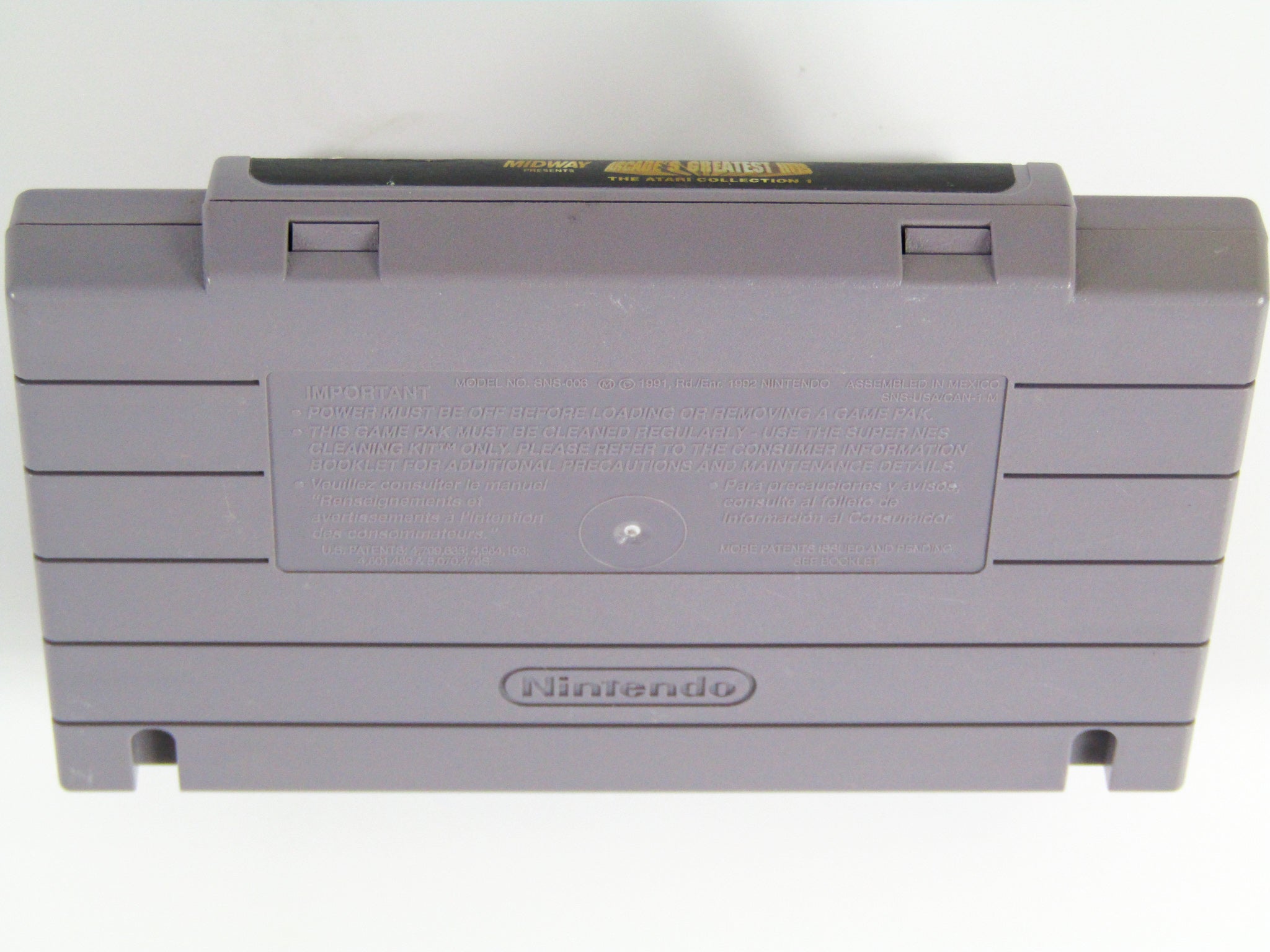 Arcade's Greatest Hits Atari Collection 1 (Super Nintendo / SNES) - RetroMTL