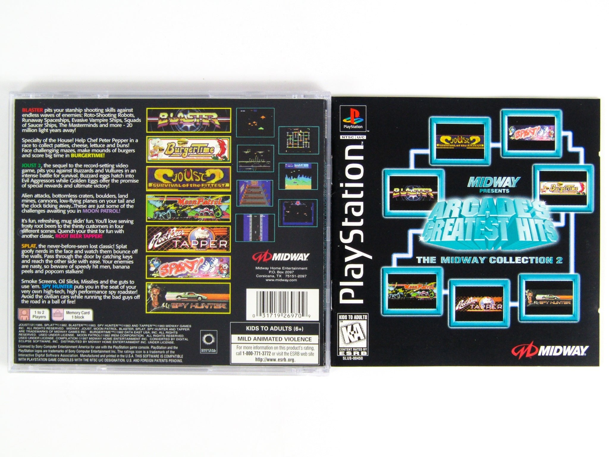 Arcade's Greatest Hits Midway Collection 2 (Playstation / PS1) - RetroMTL