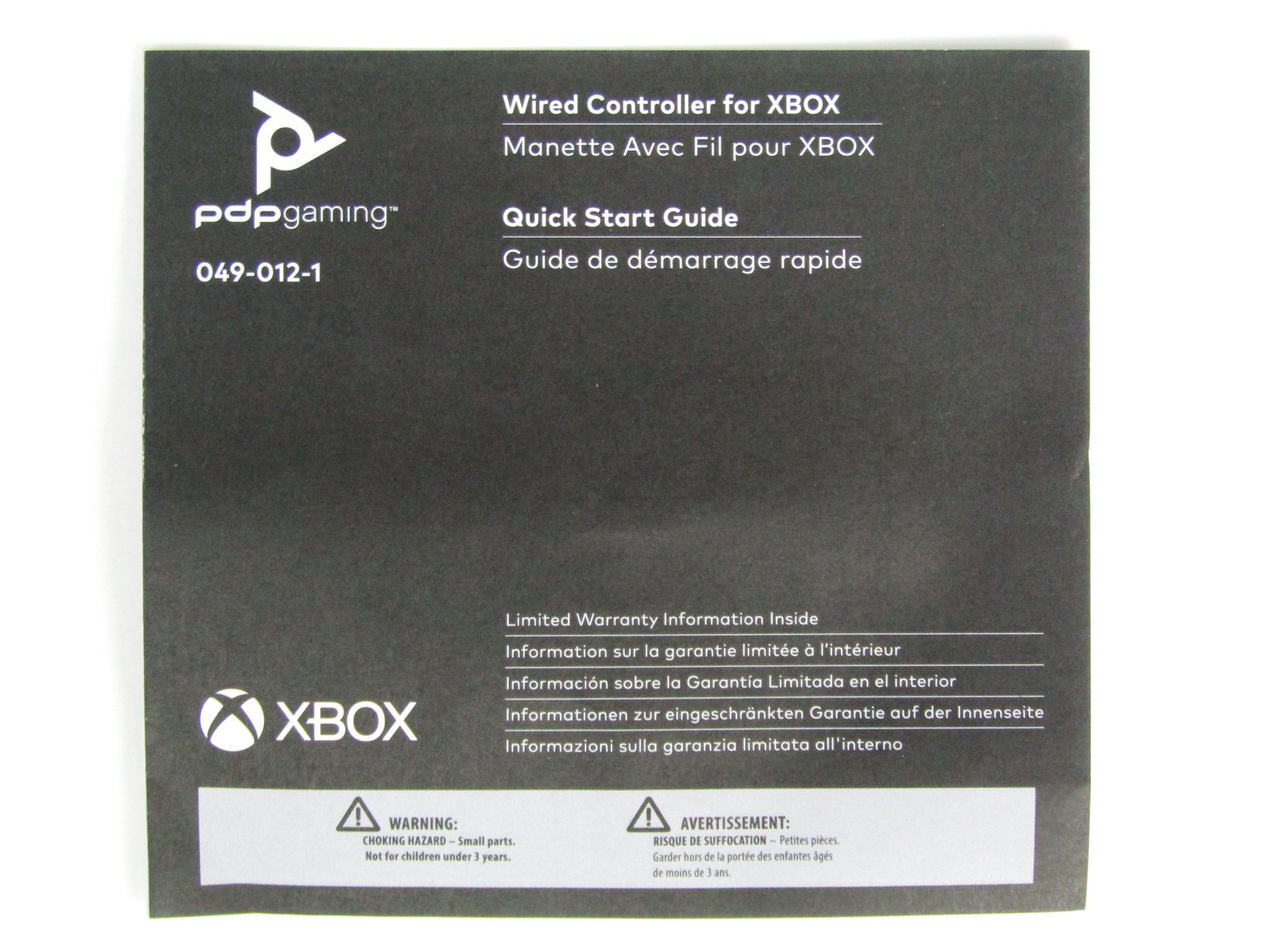 Arctic White Xbox One Wired Controller [PDP] (Xbox One / PC) - RetroMTL