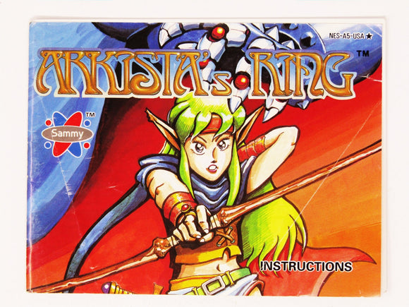Arkista's Ring [Manual] (Nintendo / NES) - RetroMTL