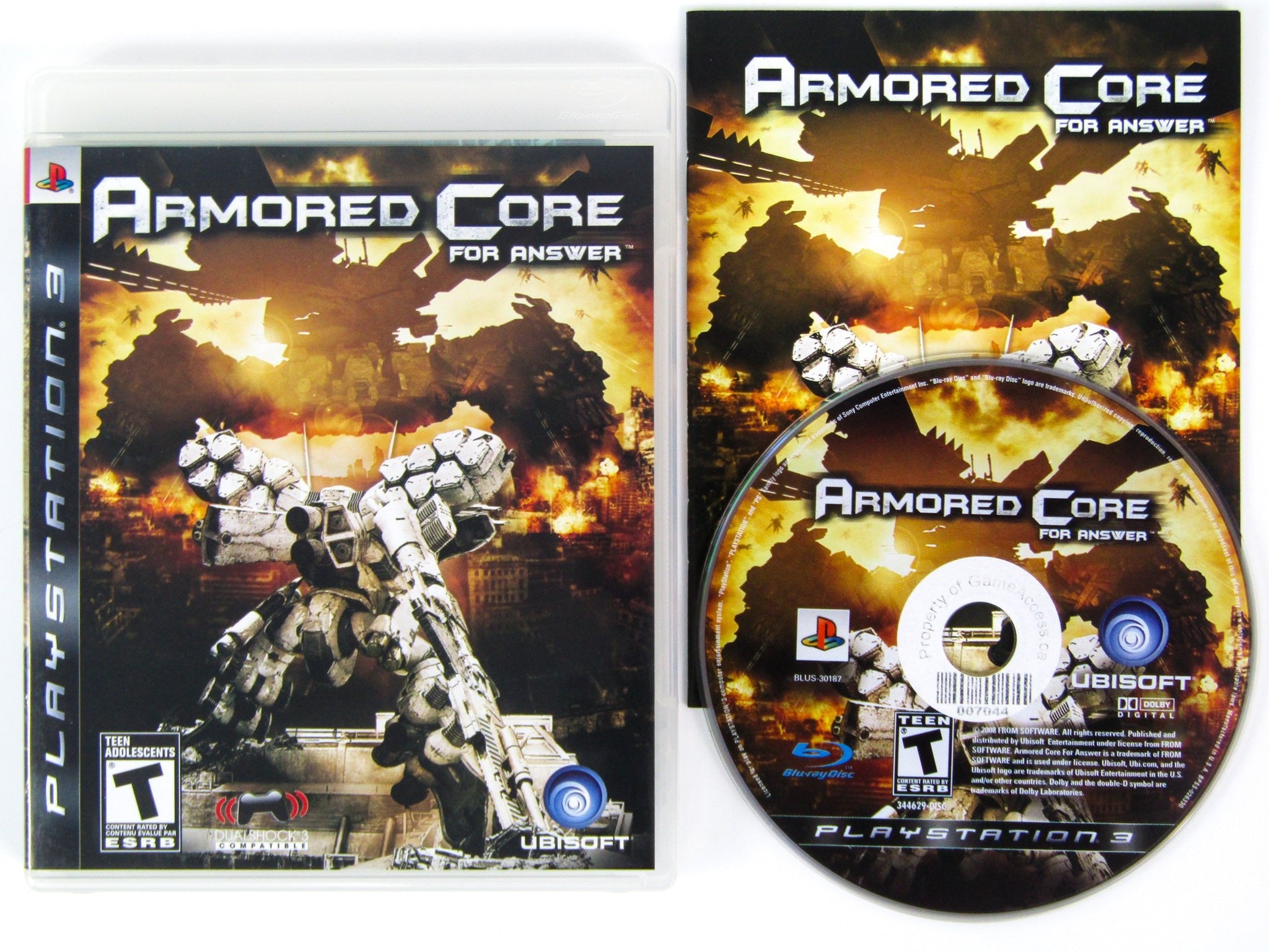 Armored Core For Answer (Playstation 3 / PS3) - RetroMTL