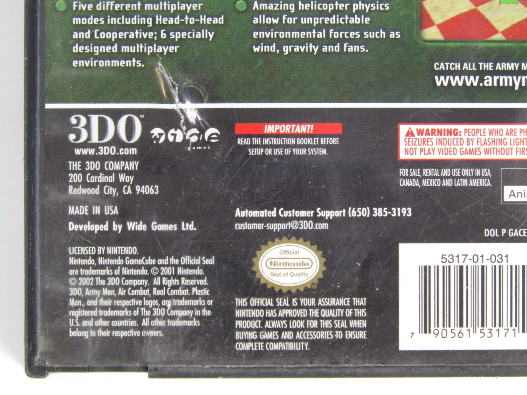 Army Men Air Combat Elite Missions (Nintendo Gamecube) - RetroMTL