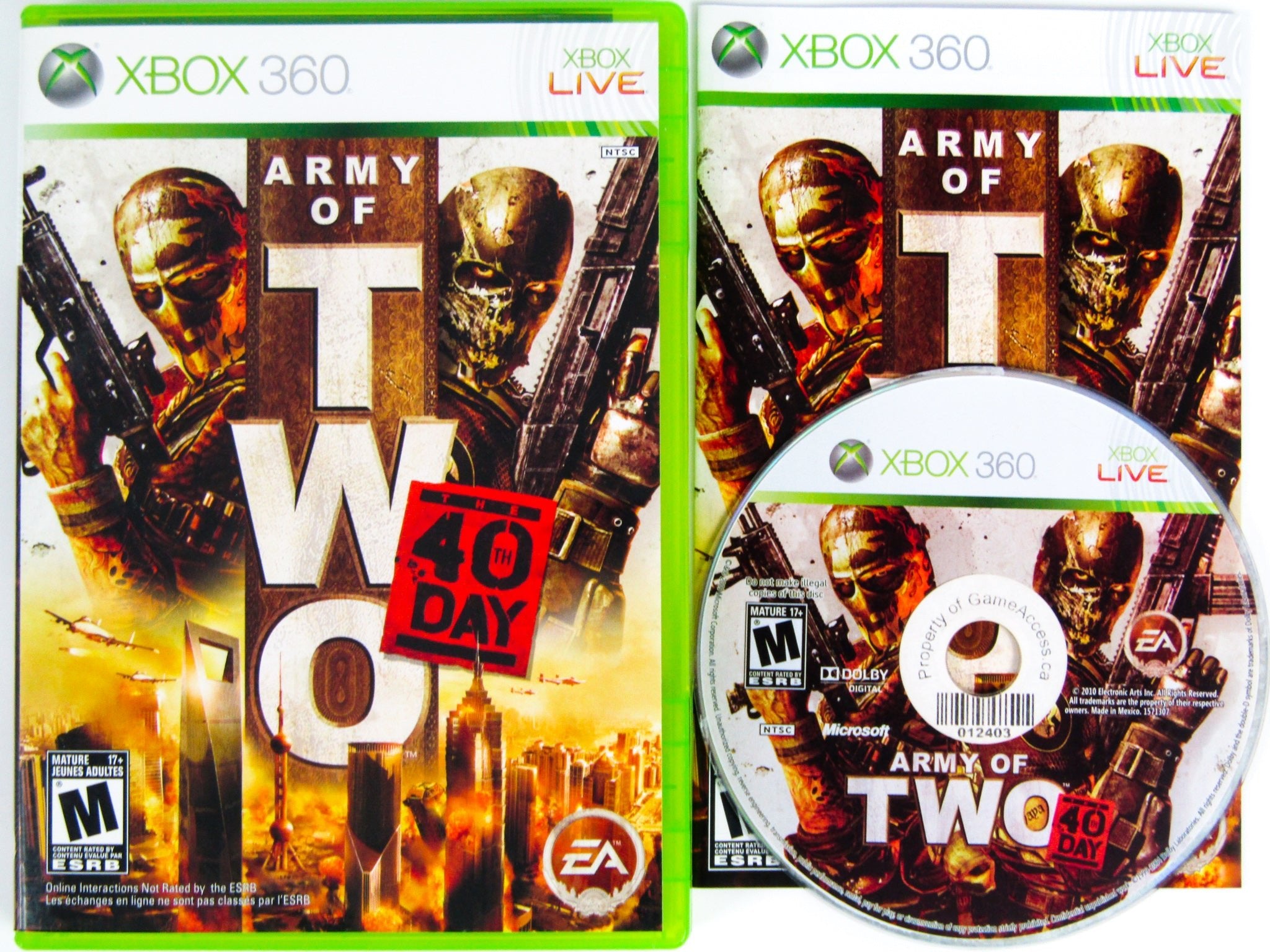 Army of Two: The 40th Day (Xbox 360) - RetroMTL