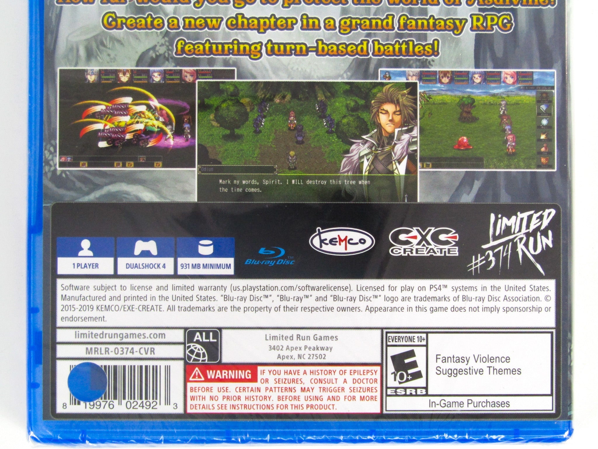 Asdivine Dios [Limited Run Games] (Playstation 4 / PS4) - RetroMTL