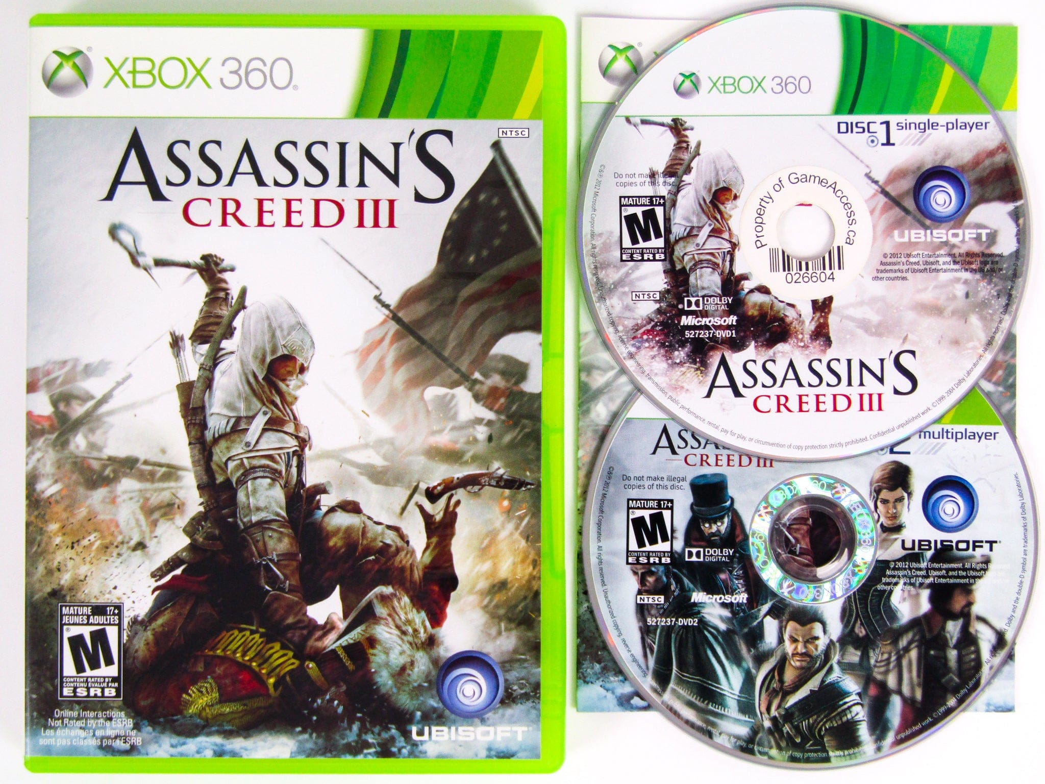 Assassin's Creed III 3 (Xbox 360) - RetroMTL