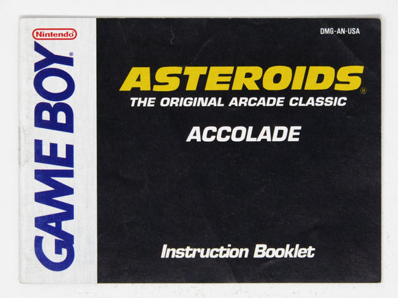 Asteroids [Manual] (Game Boy) - RetroMTL