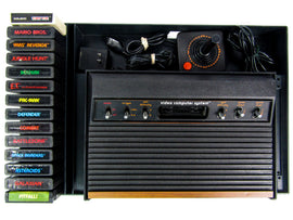 Atari 2600 System [Light Sixer] [WoodGrain]