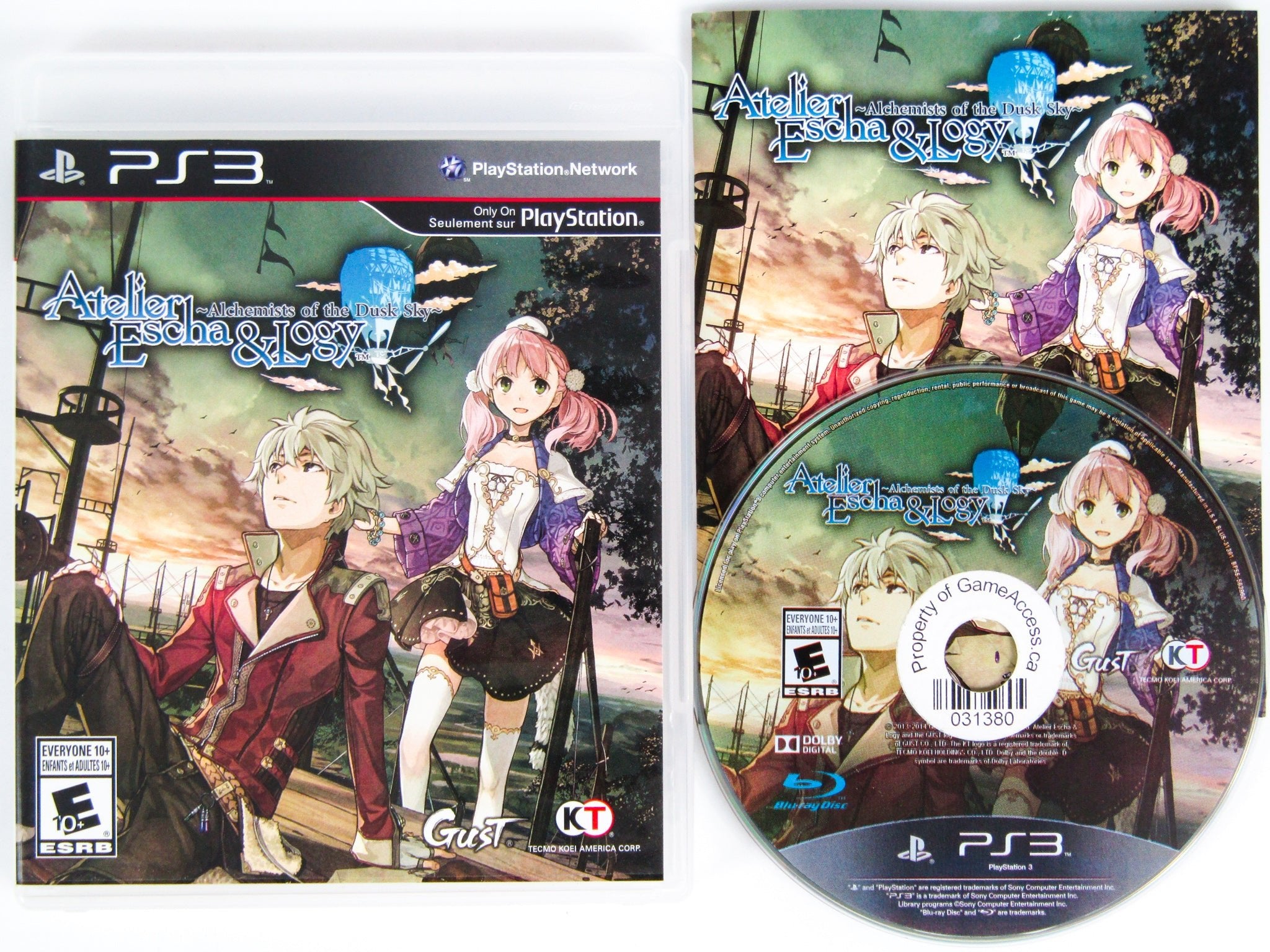 Atelier Escha & Logy: Alchemists of the Dusk Sky (Playstation 3 / PS3) –  RetroMTL