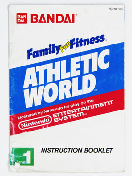 Athletic World [Family Fun Fitness] [Manual] (Nintendo / NES)