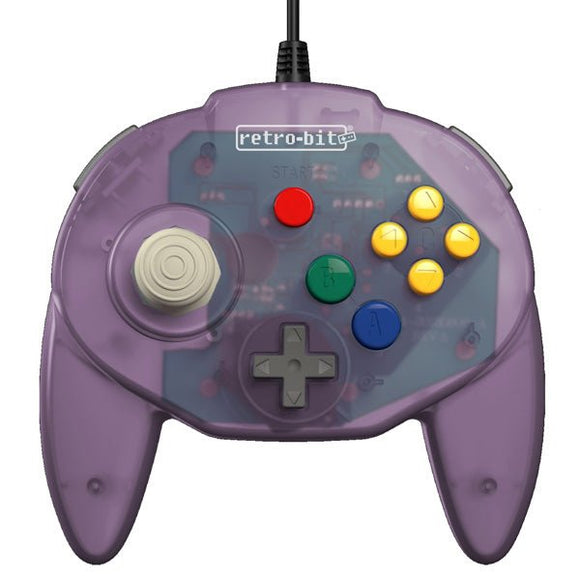 Atomic Purple Tribute 64 Controller [Retro-Bit] (Nintendo 64 / N64) - RetroMTL