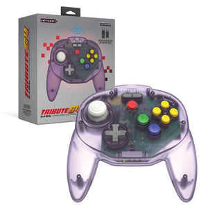 Atomic Purple Tribute 64 Wireless Controller [Retro-Bit] (Nintendo 64 / N64) - RetroMTL